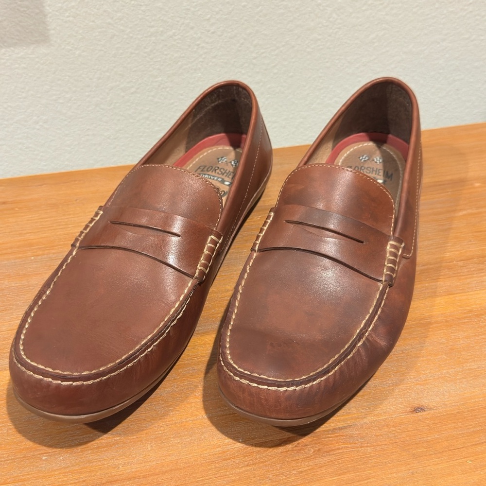 Florsheim Men’s 13 Driver Leather Loafers Shoes